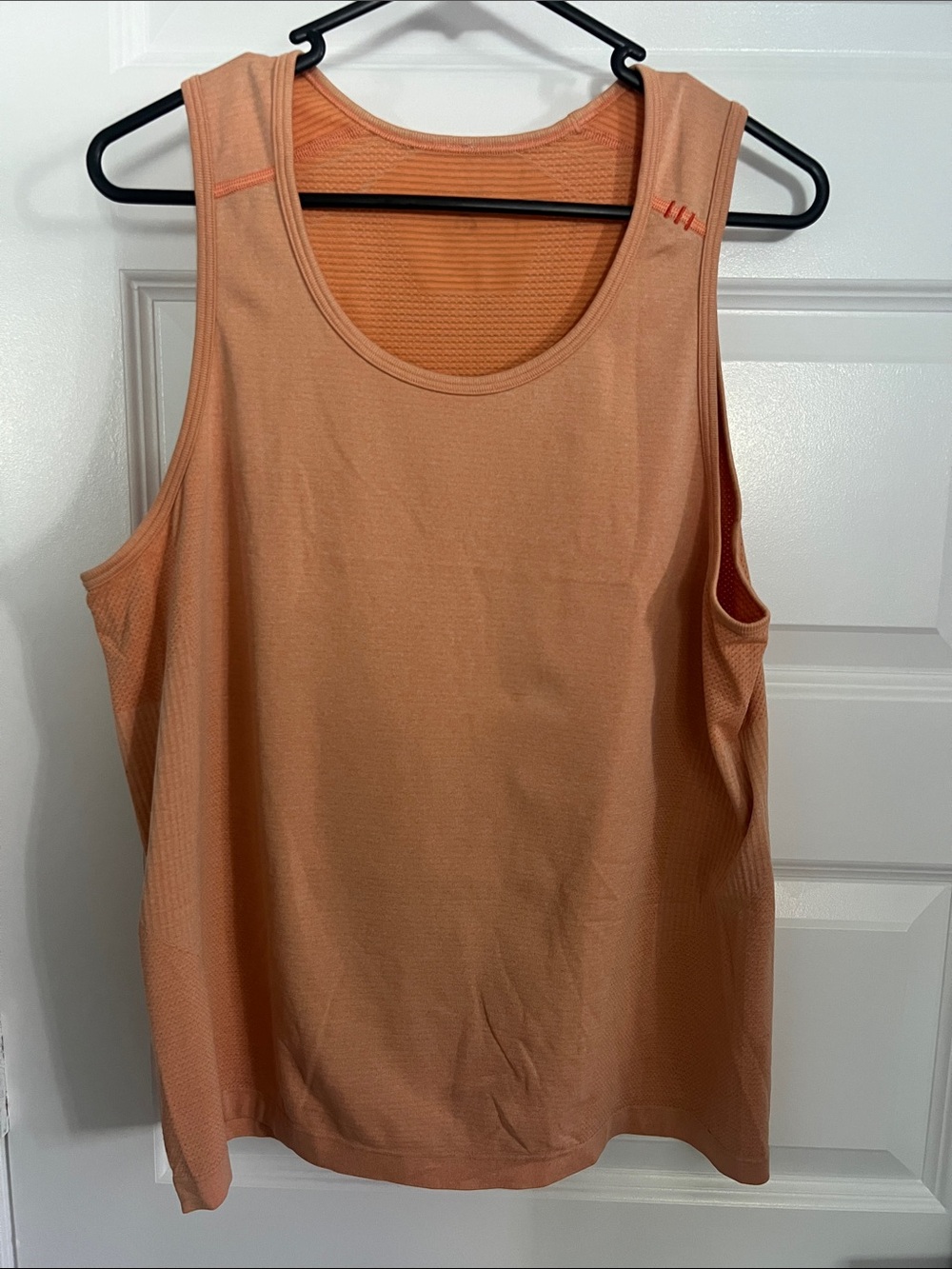 lululemon athletica Peach-Orange Scoop Neck Tank